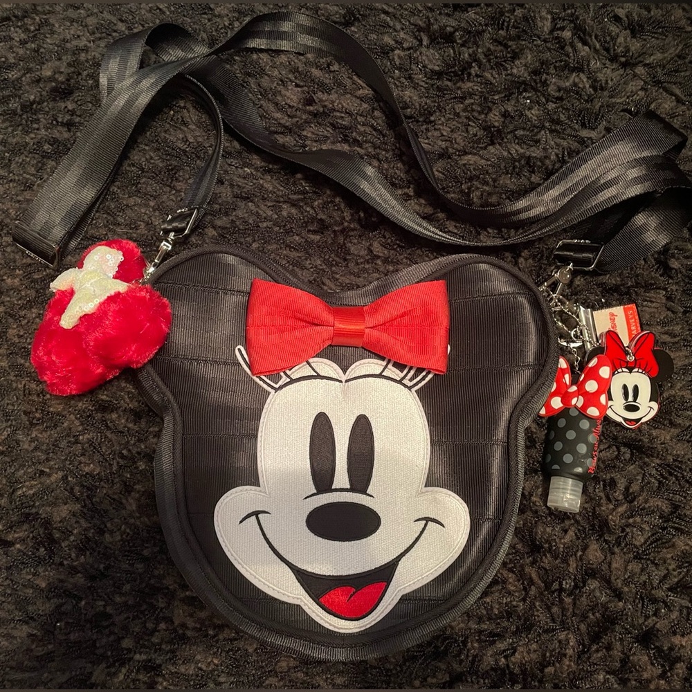 Disney Harveys Minnie Mouse Convertible Crossbody Bag Backpack Purse